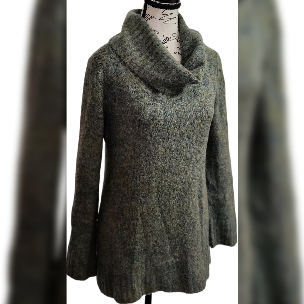 Basic Editions Cowl Neck Acrylic Blend Sweater Women's Size Small